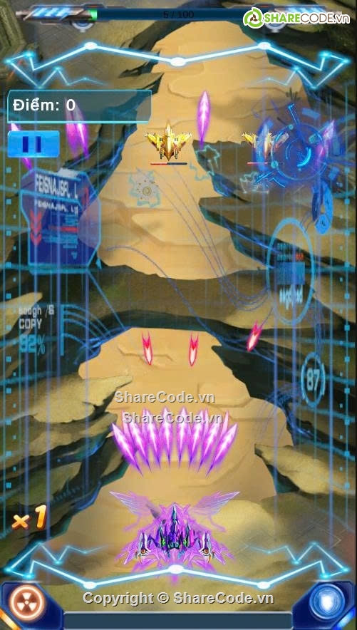 Sharecode,game unity c#,game,đồ án,Game máy bay,Unity